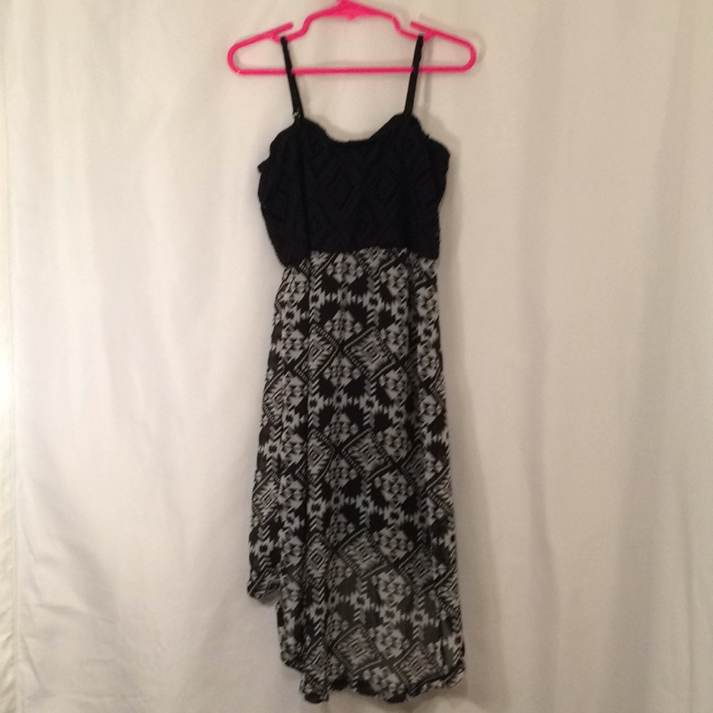 Girls 6X black and white dress (507)
